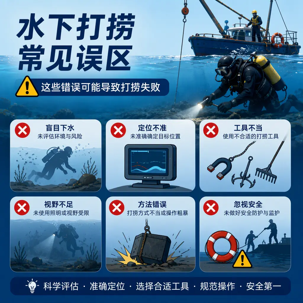 深耕水下打捞，兼顾民用失物与工程潜水作业古冶